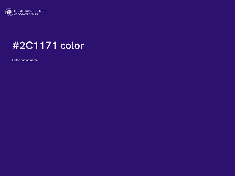 #2C1171 color image