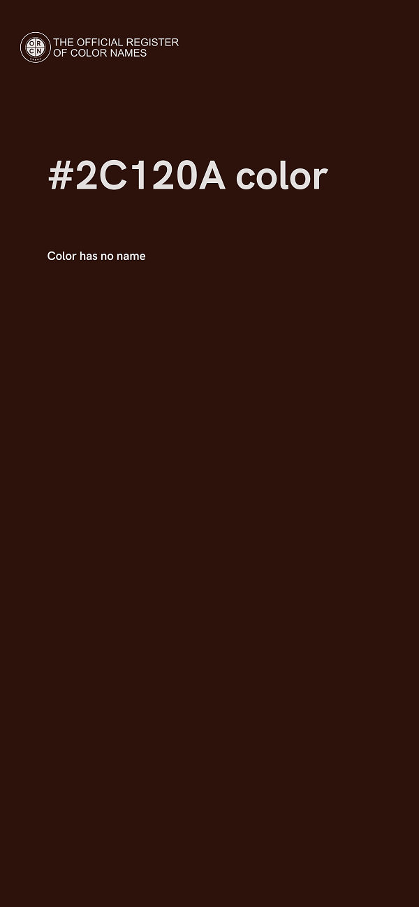 #2C120A color image