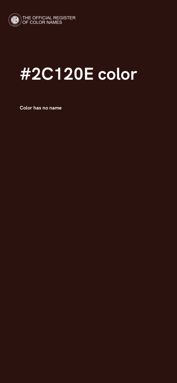 #2C120E color image