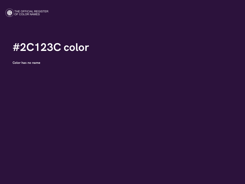 #2C123C color image