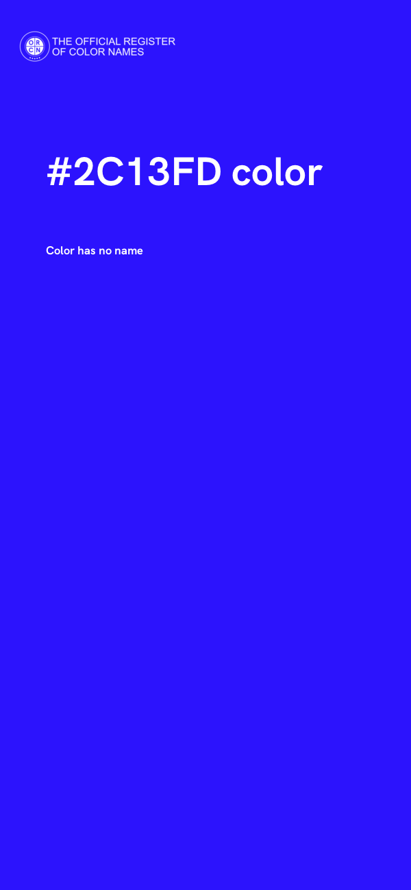 #2C13FD color image