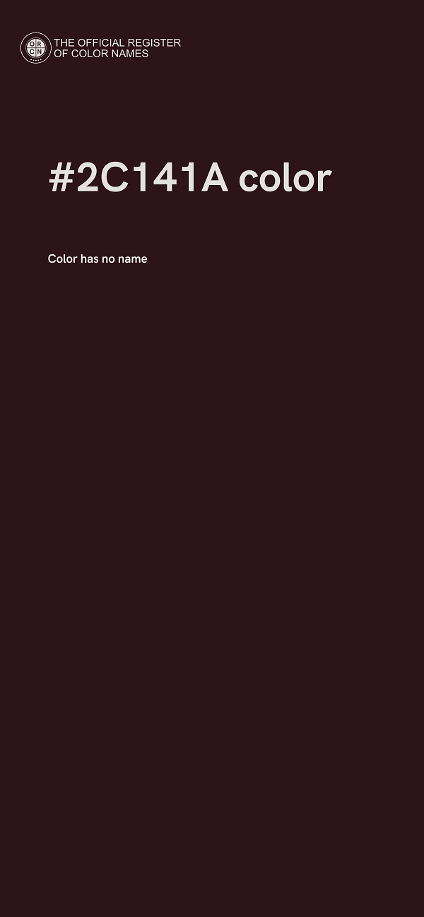 #2C141A color image