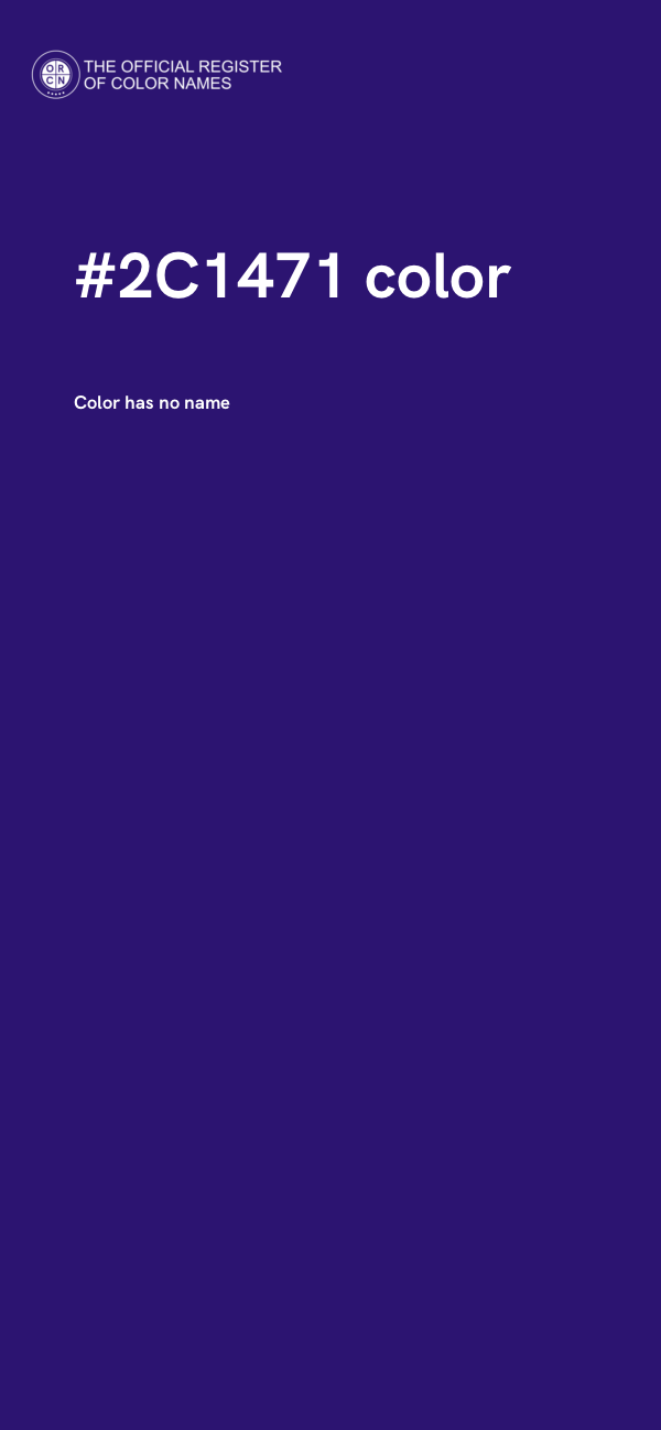 #2C1471 color image