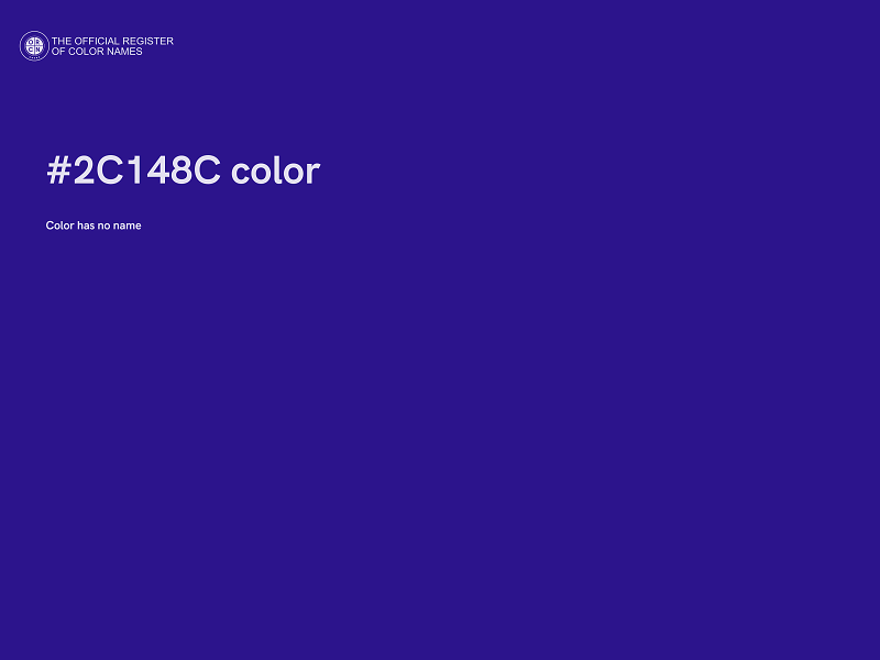 #2C148C color image