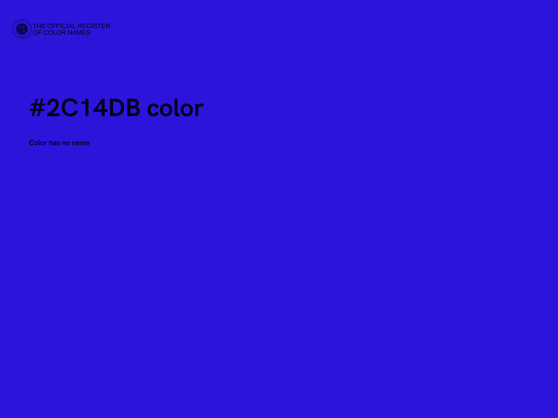 #2C14DB color image