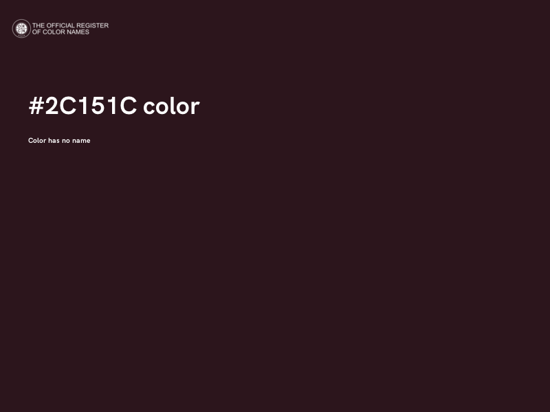 #2C151C color image
