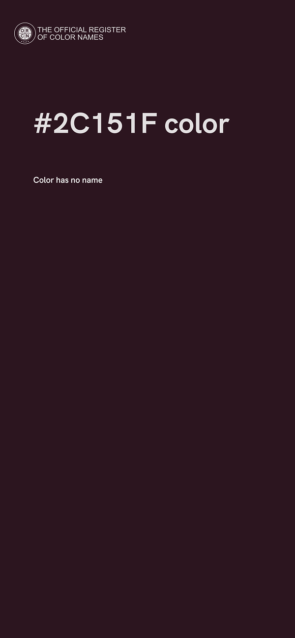 #2C151F color image