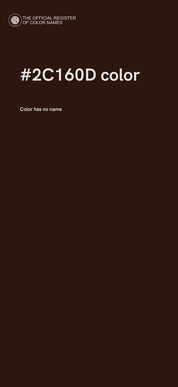 #2C160D color image