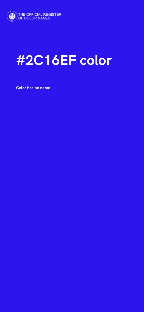 #2C16EF color image