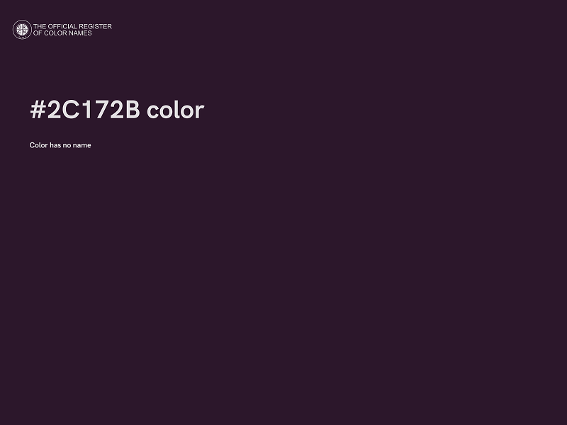 #2C172B color image
