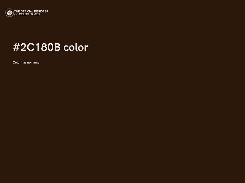 #2C180B color image