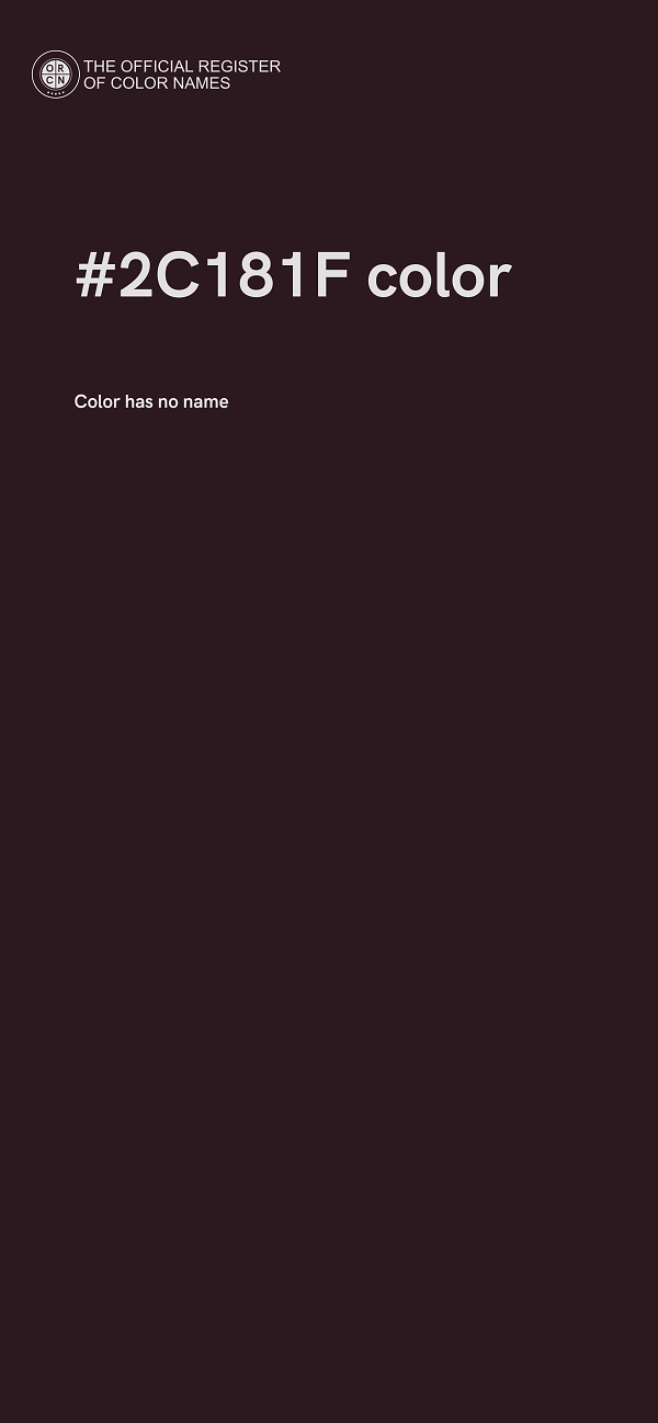#2C181F color image