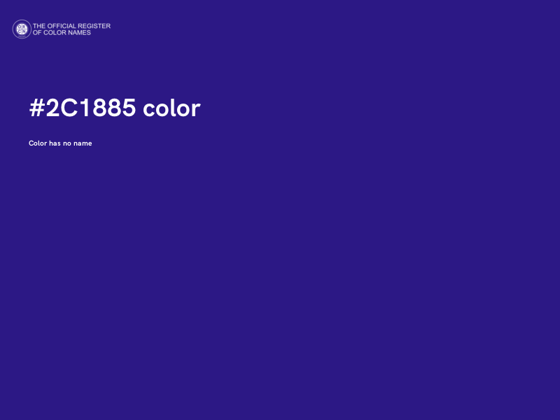 #2C1885 color image
