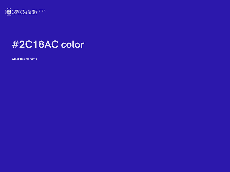 #2C18AC color image