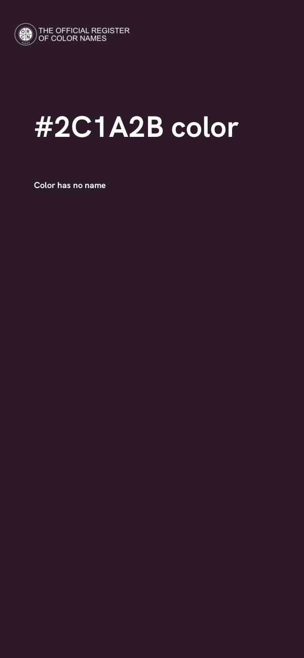 #2C1A2B color image