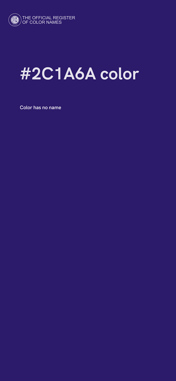 #2C1A6A color image