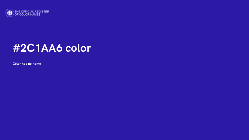 #2C1AA6 color image