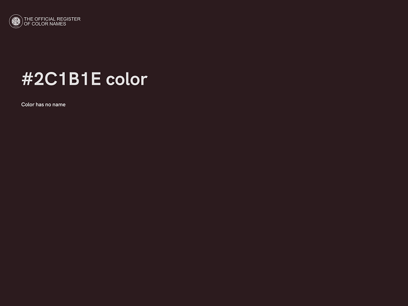 #2C1B1E color image