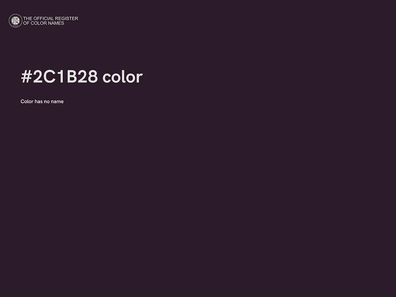 #2C1B28 color image