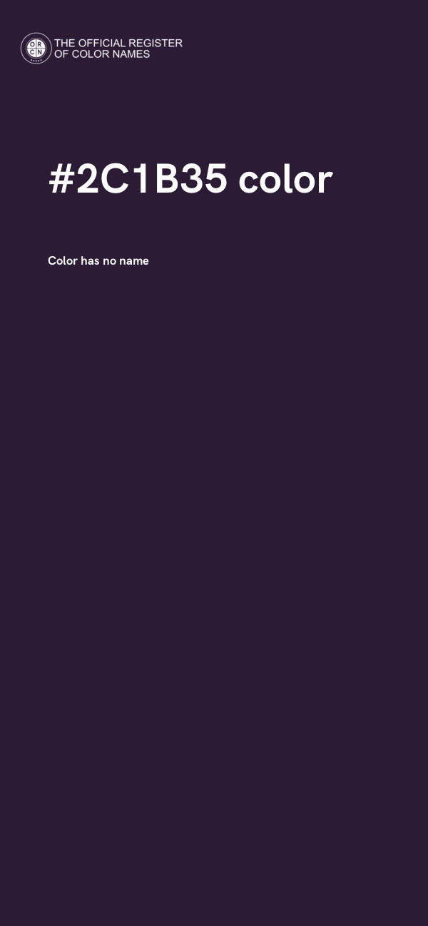 #2C1B35 color image