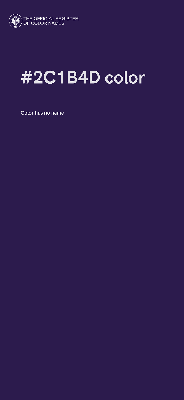 #2C1B4D color image