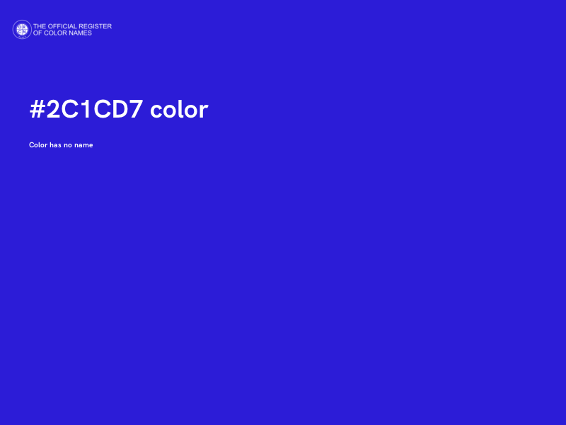 #2C1CD7 color image