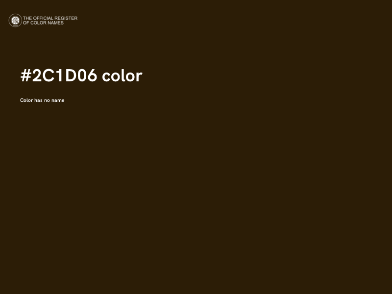 #2C1D06 color image