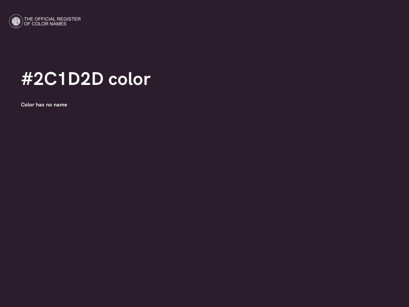 #2C1D2D color image
