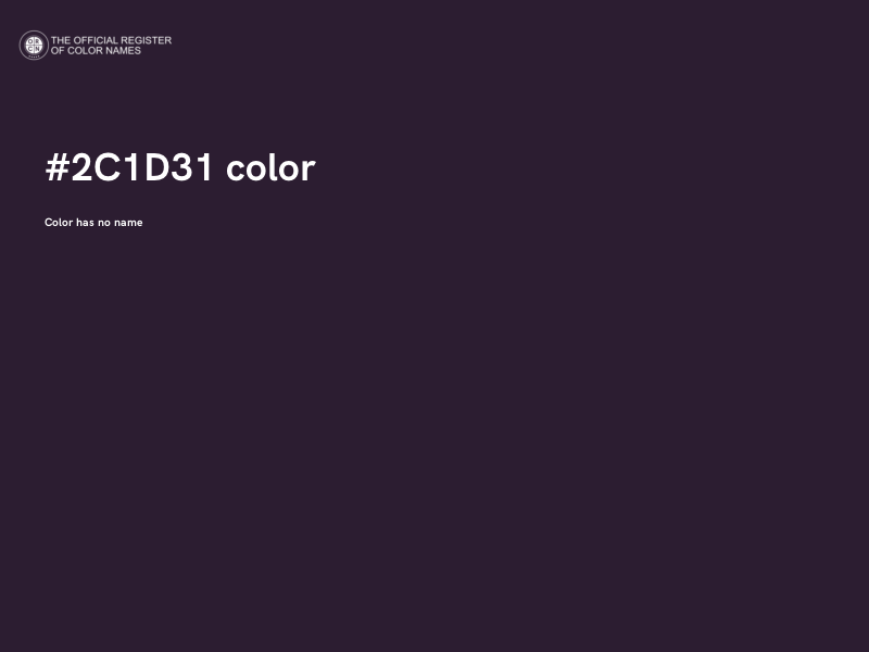 #2C1D31 color image