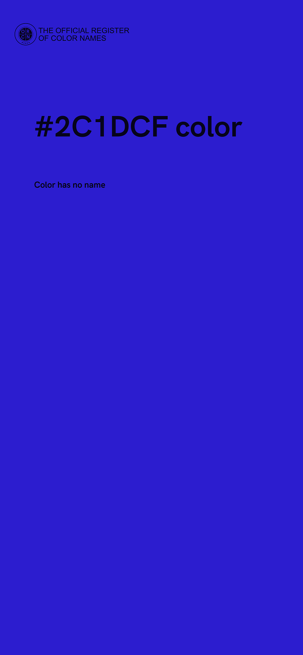 #2C1DCF color image