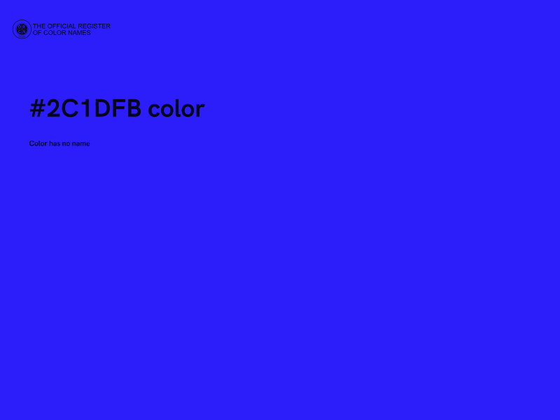 #2C1DFB color image