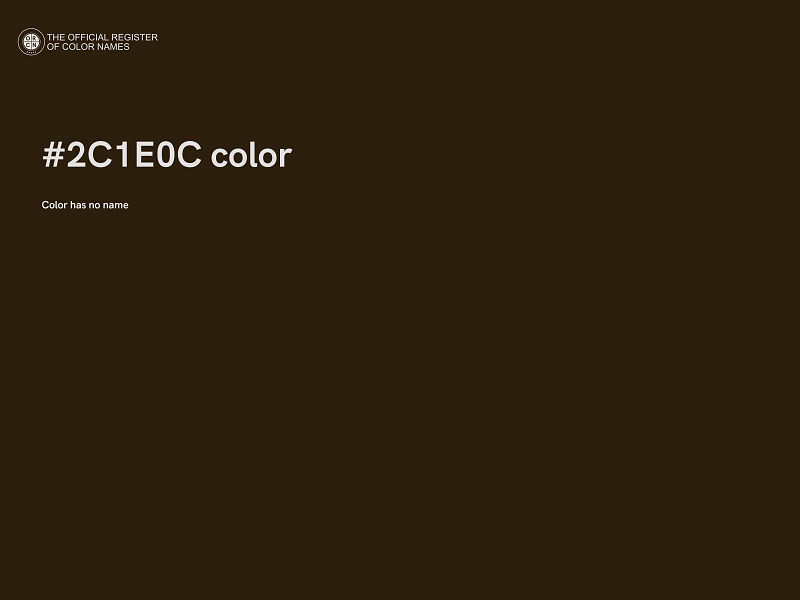 #2C1E0C color image