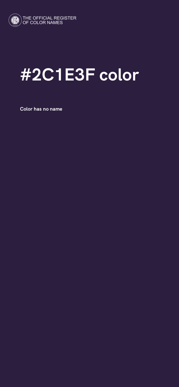 #2C1E3F color image