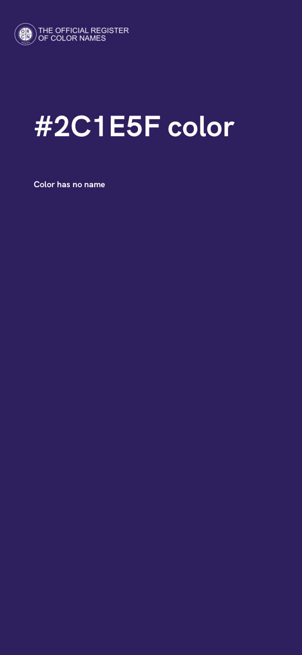 #2C1E5F color image
