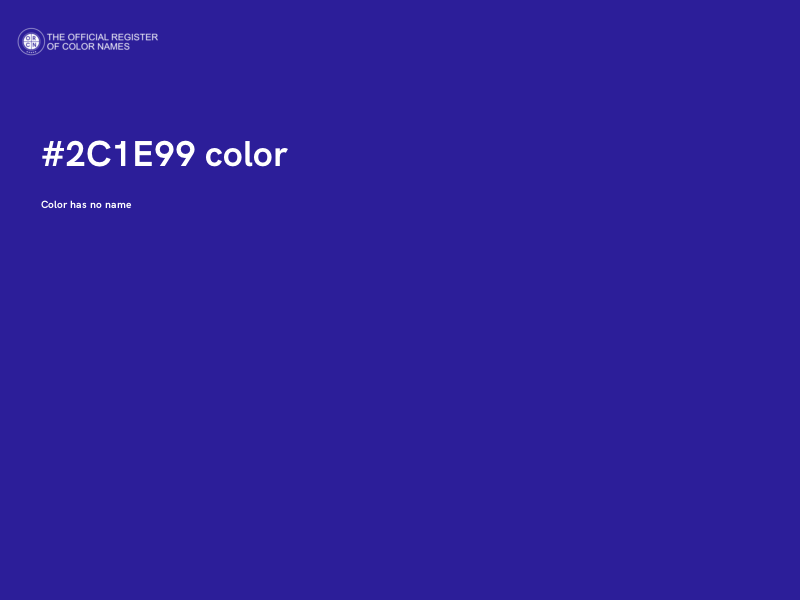#2C1E99 color image