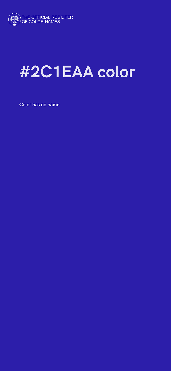 #2C1EAA color image