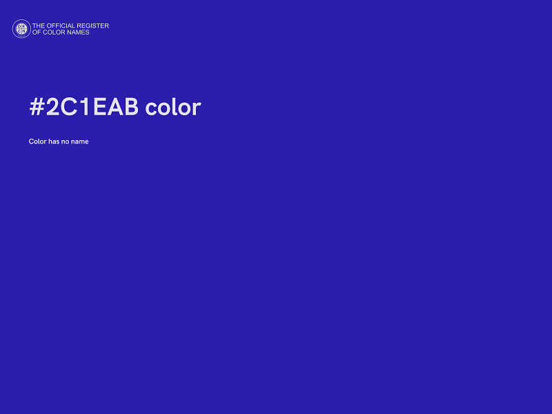 #2C1EAB color image