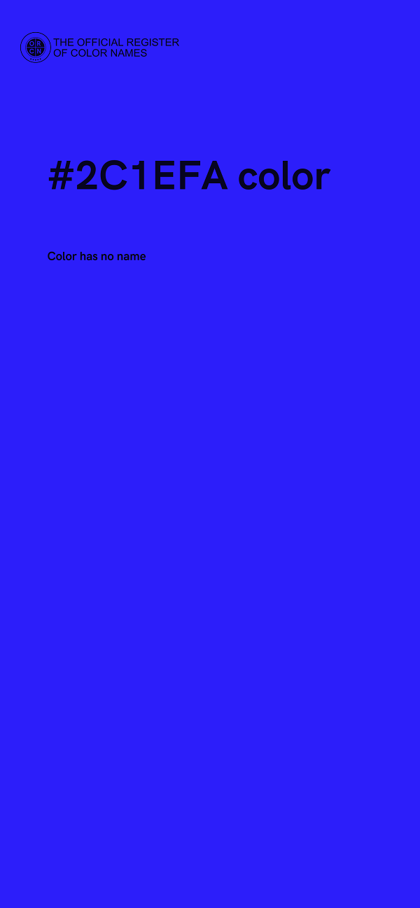 #2C1EFA color image