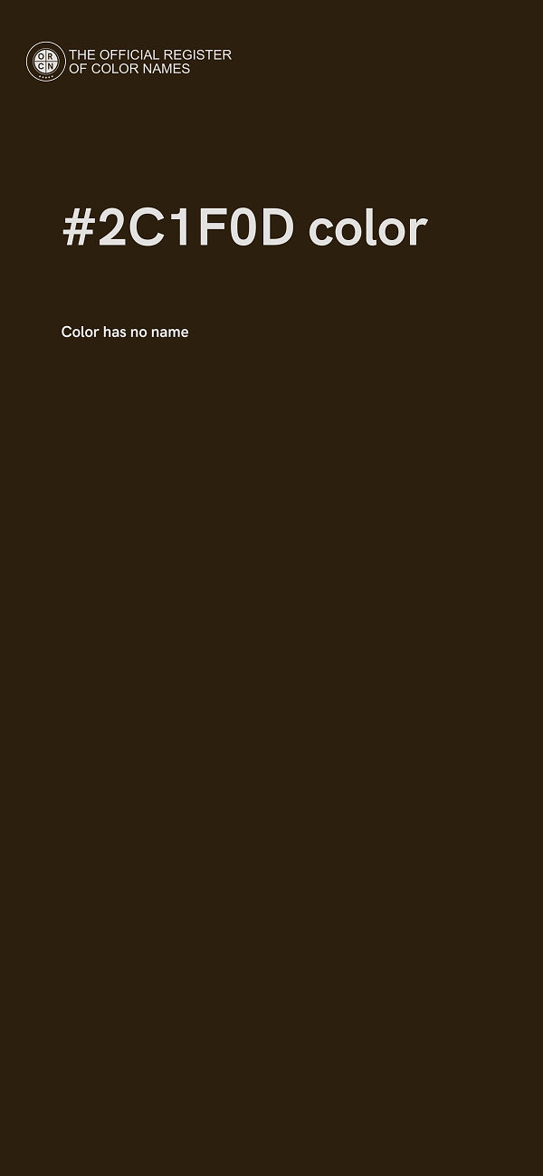 #2C1F0D color image