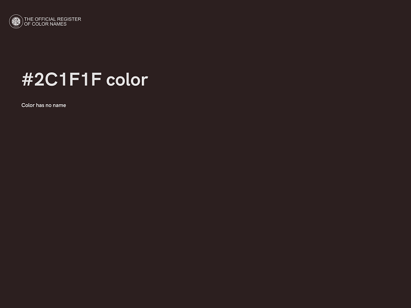 #2C1F1F color image