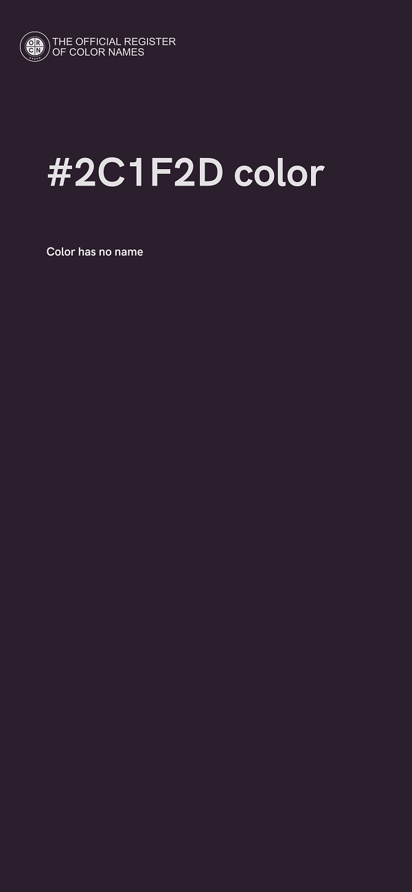 #2C1F2D color image