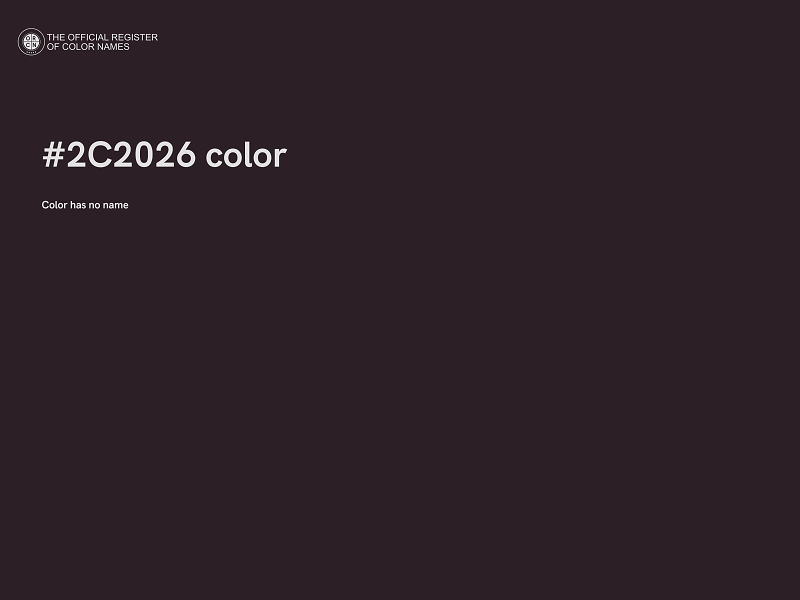 #2C2026 color image