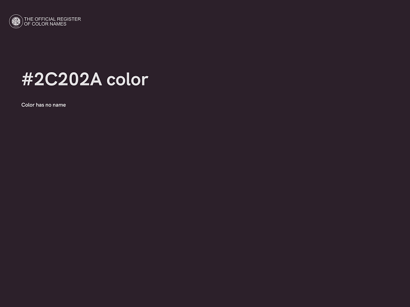 #2C202A color image