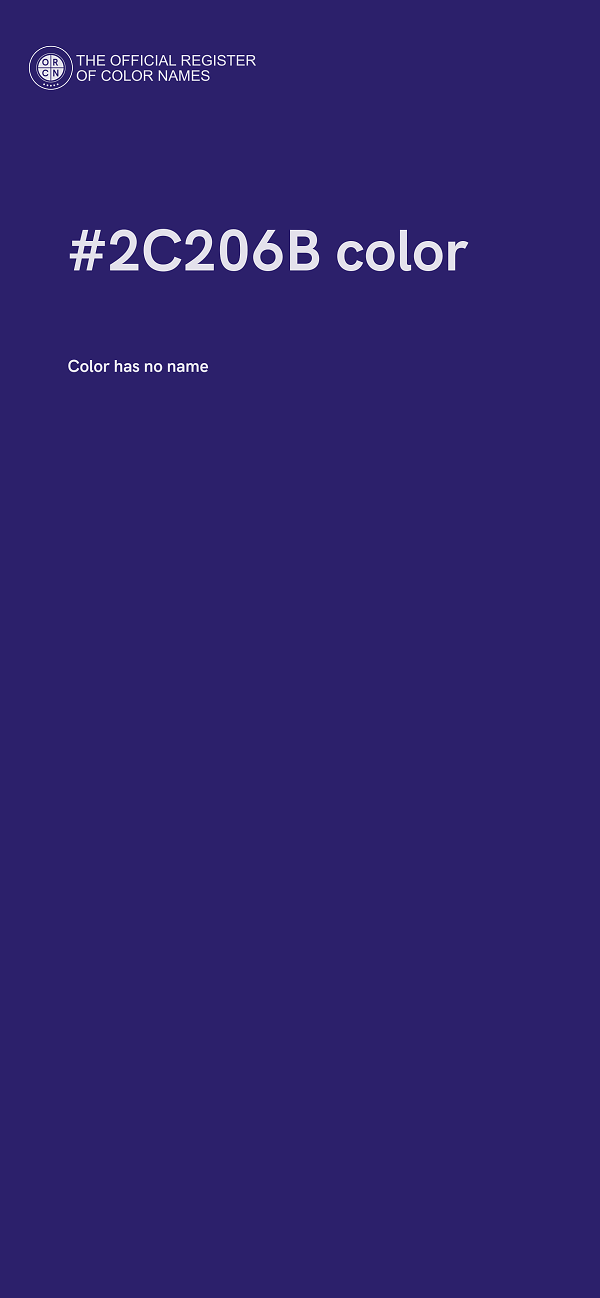 #2C206B color image