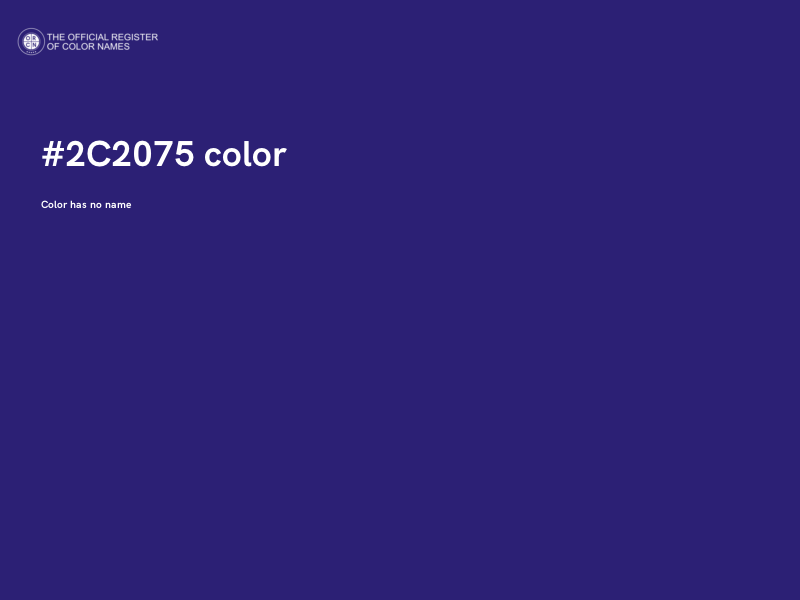#2C2075 color image