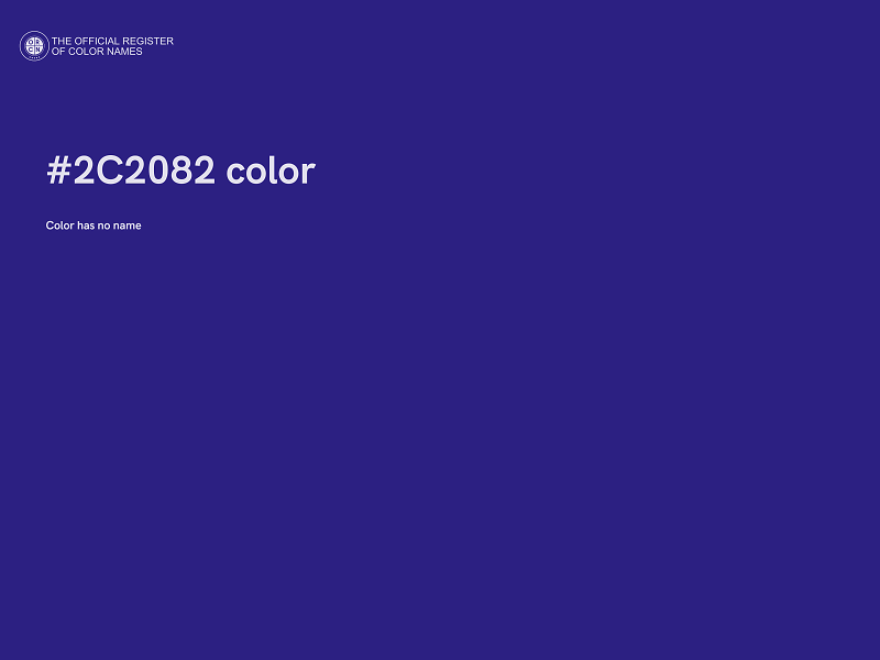 #2C2082 color image