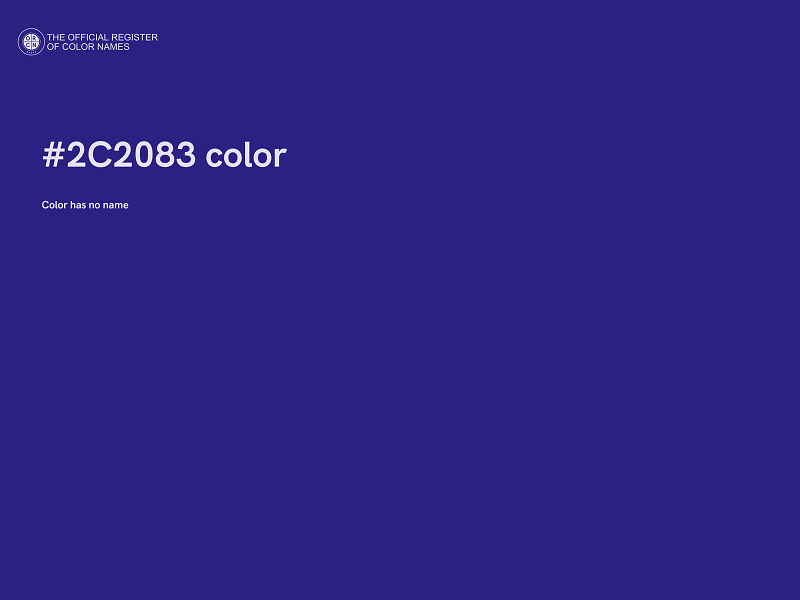 #2C2083 color image