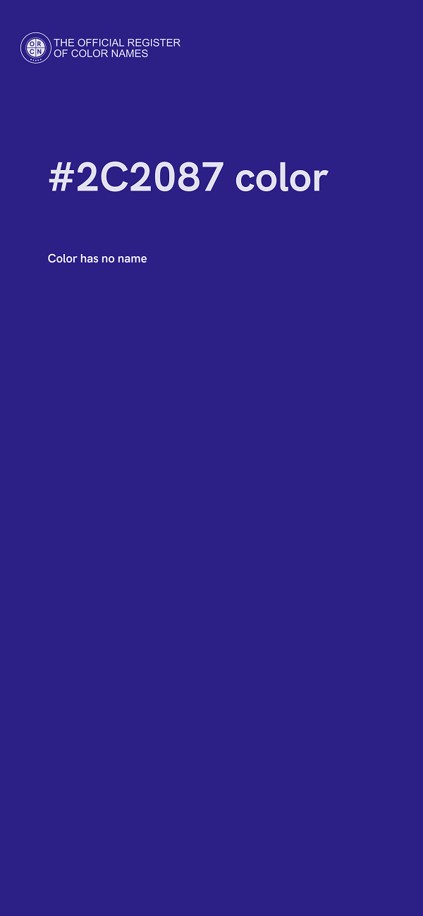 #2C2087 color image