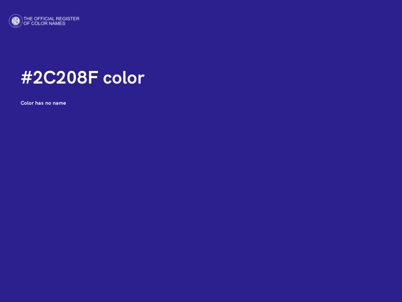 #2C208F color image