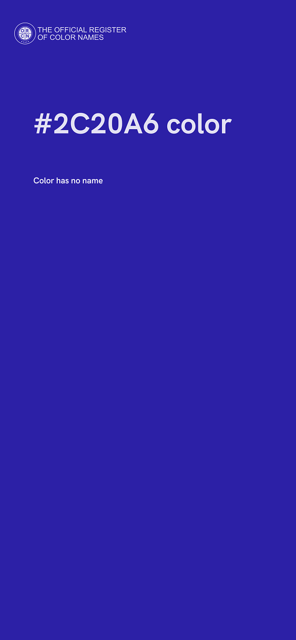 #2C20A6 color image